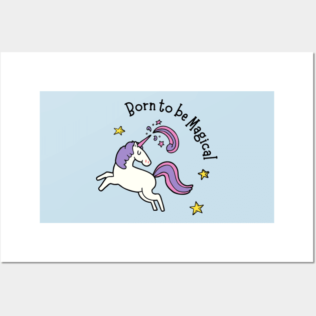 Born to be magical Wall Art by jeune98
